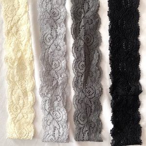 SET OF 4 LACE HEADBANDS